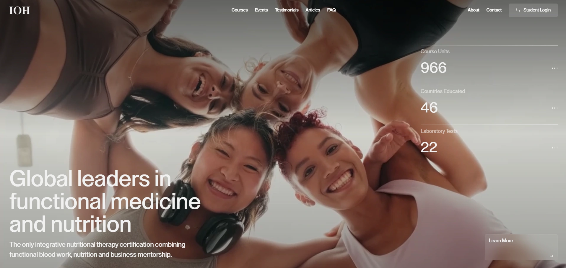 Institute Of Health website preview