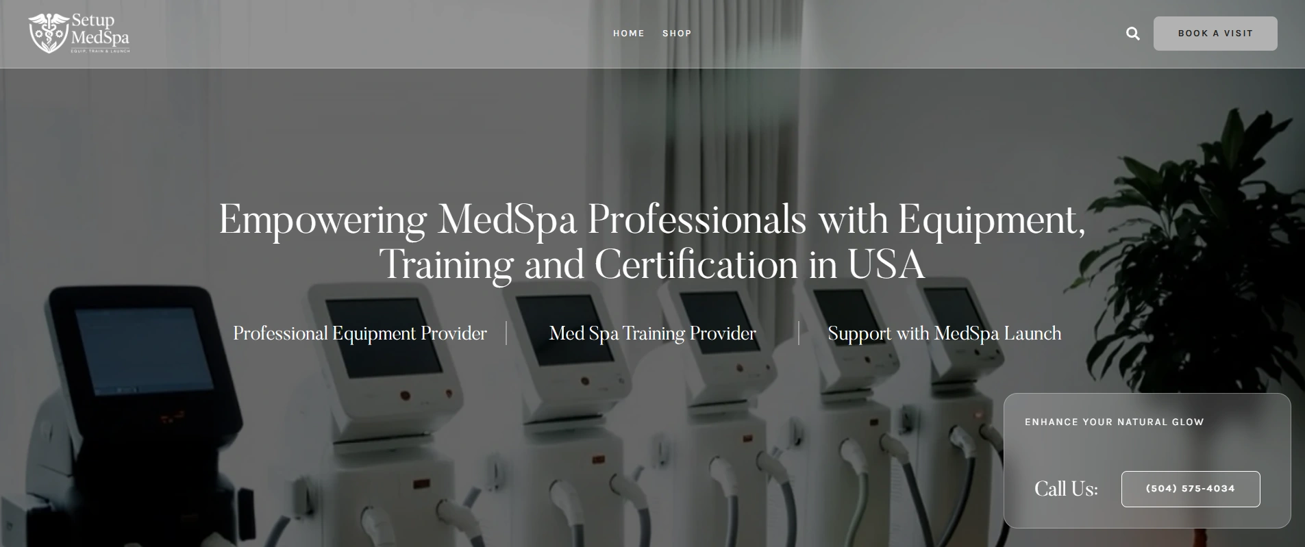 Setup MedSpa website preview
